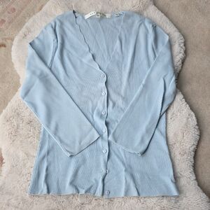 Max Studio Soft Blue Women's Cardigan